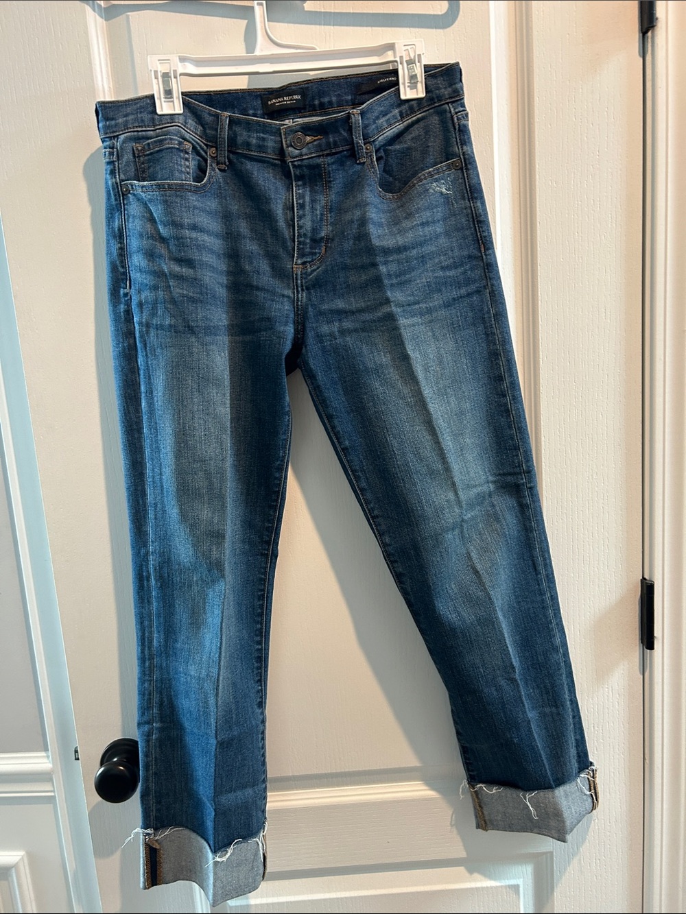 Banana Republic Dark Blue Cropped Ankle Jeans